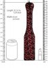 Luxury paddle - burgundy